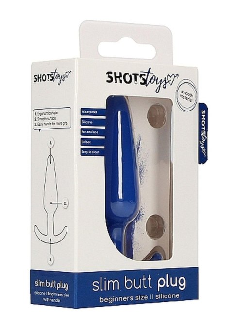 ShotsToys Slim Butt Plug - Blue