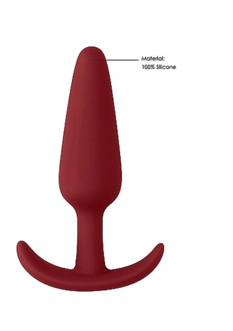 ShotsToys Slim Butt Plug, korek analny - Red