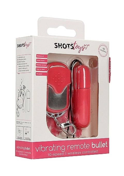 ShotsToys Vibrating Remote Bullet - Pink