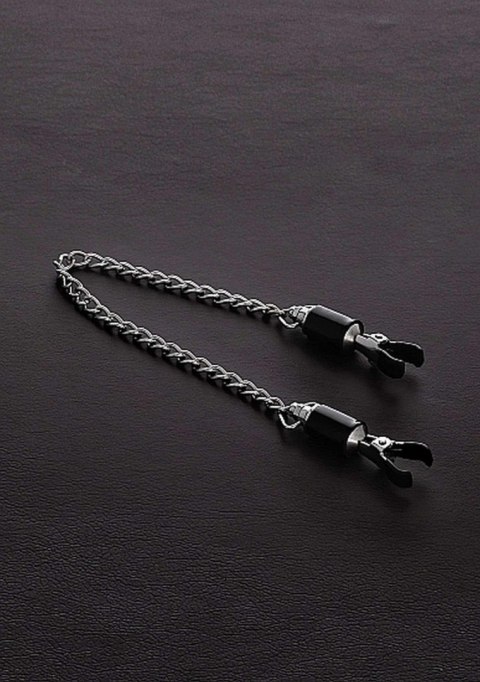 Steel Barrel Tit Clamps with Chain (pair)