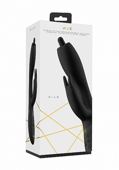 Vive Nilo - Pinpoint Rotating G-spot Rabbit - Black