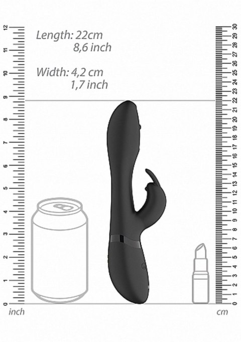 Vive Wibrator Mira - Spinning G-spot Rabbit - Black