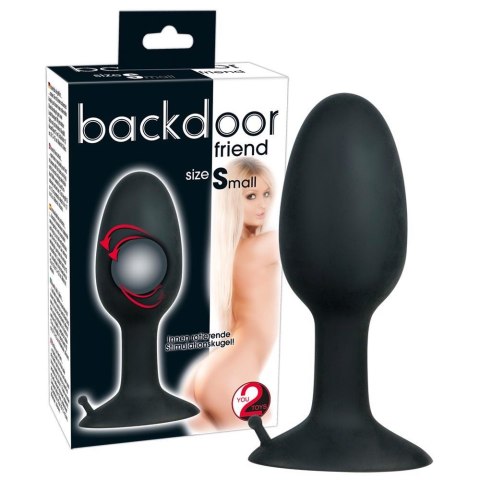 Backdoor Friend Small Silicone Plug, korek analny