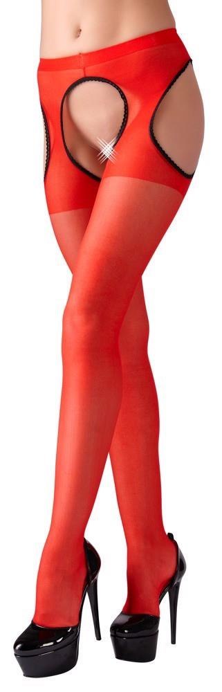 Cottelli LEGWEAR Sex Tights red L/XL