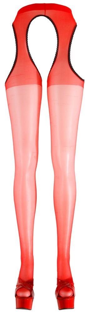 Cottelli LEGWEAR Sex Tights red L/XL