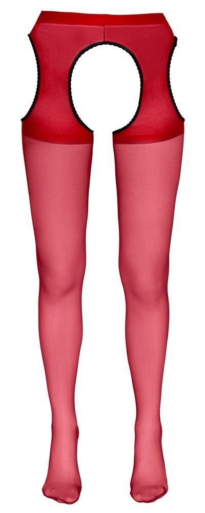 Cottelli LEGWEAR Sex Tights red L/XL