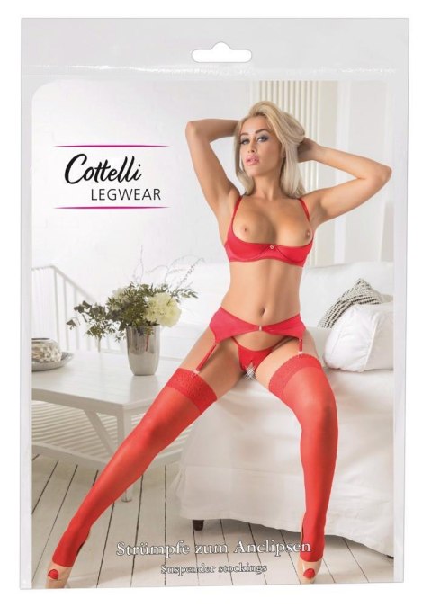 Cottelli LEGWEAR Stockings red 3