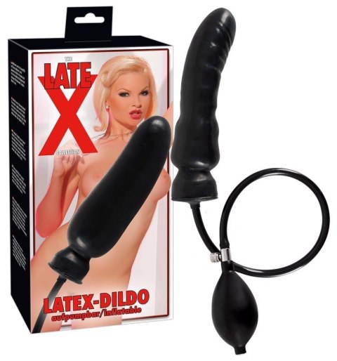 Late X Latex Dildo inflatable