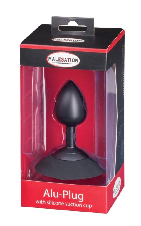 Malesation MALESATION Alu-Plug with suction cup medium, black