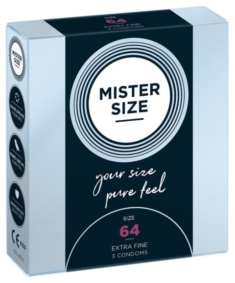 Mister Size Mister Size 64mm pack of 3