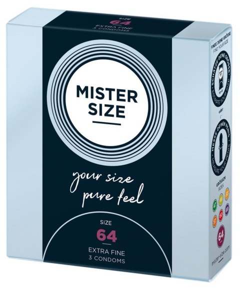 Mister Size Mister Size 64mm pack of 3