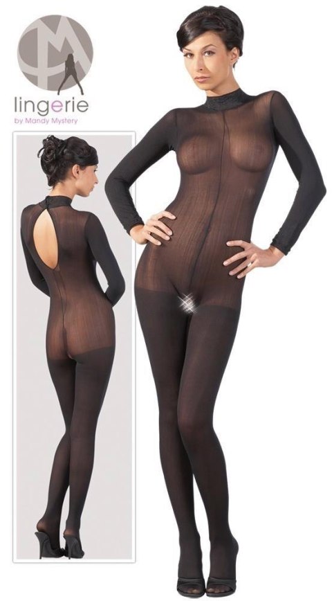 NO:XQSE Catsuit with Lace Collar M/L