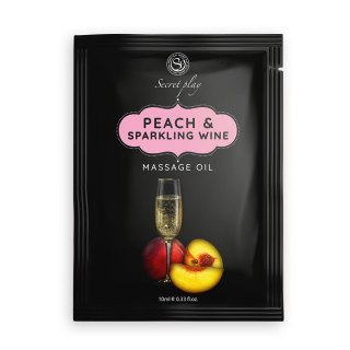 Secret Play PEACH & SPARKLING WINE MASSAGE OIL 10 ML