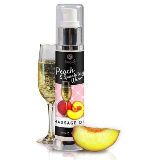 Secret Play PEACH & SPARKLING WINE MASSAGE OIL 50 ML