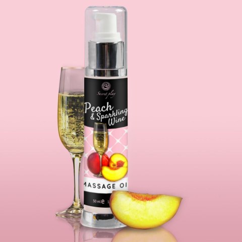 Secret Play PEACH & SPARKLING WINE MASSAGE OIL 50 ML