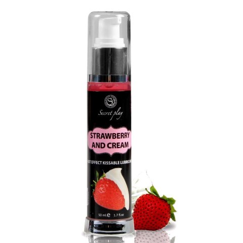 Secret Play STRAWBERRY & CREAM HOT EFFECT KISSABLE LUBRICANT 50 ML