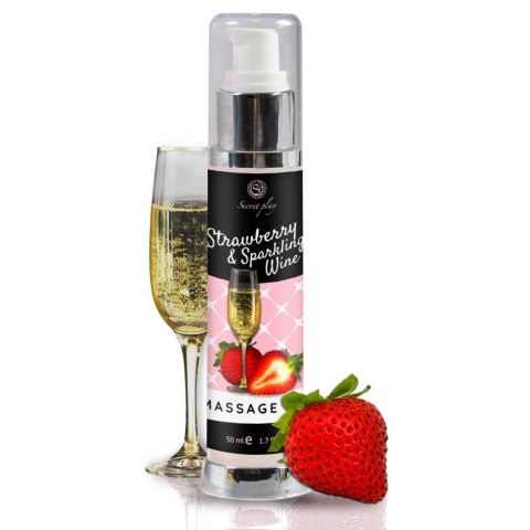 Secret Play STRAWBERRY & SPARKLING WINE MASSAGE OIL 50 ML