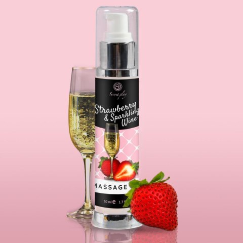 Secret Play STRAWBERRY & SPARKLING WINE MASSAGE OIL 50 ML