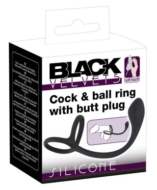 Black Velvets Black Velvets Cock + Ball ring