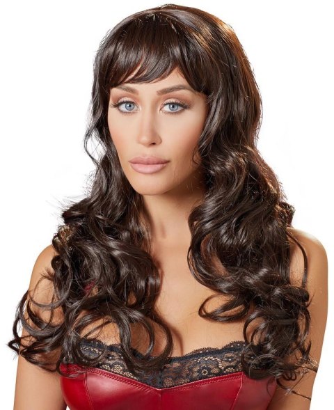 Cottelli ACCESSOIRES Long Dark Brown Wig