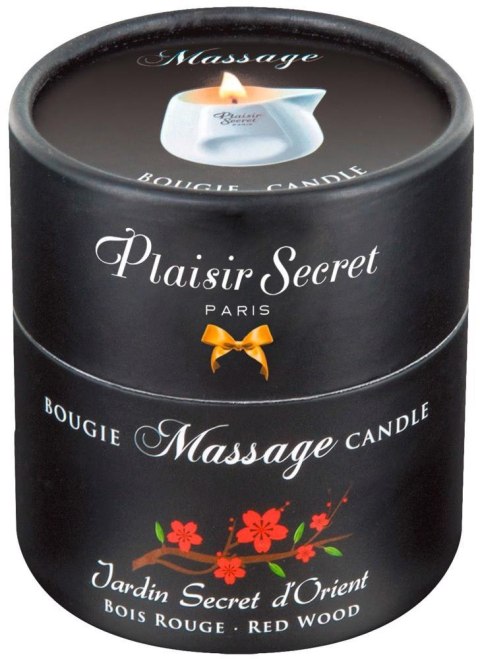 Plaisir Secret Massage Candle Red Wood 80 ml