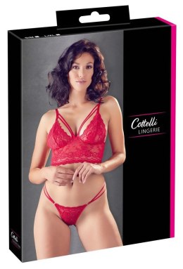 Cottelli LINGERIE Bra and String red L/XL