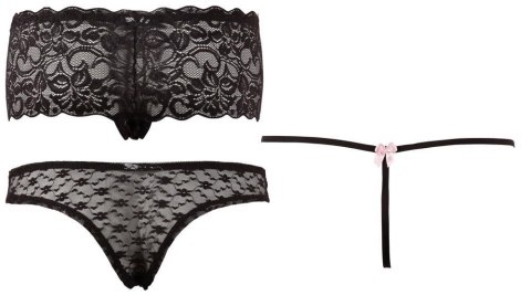 Cottelli LINGERIE Briefs Set Black XL