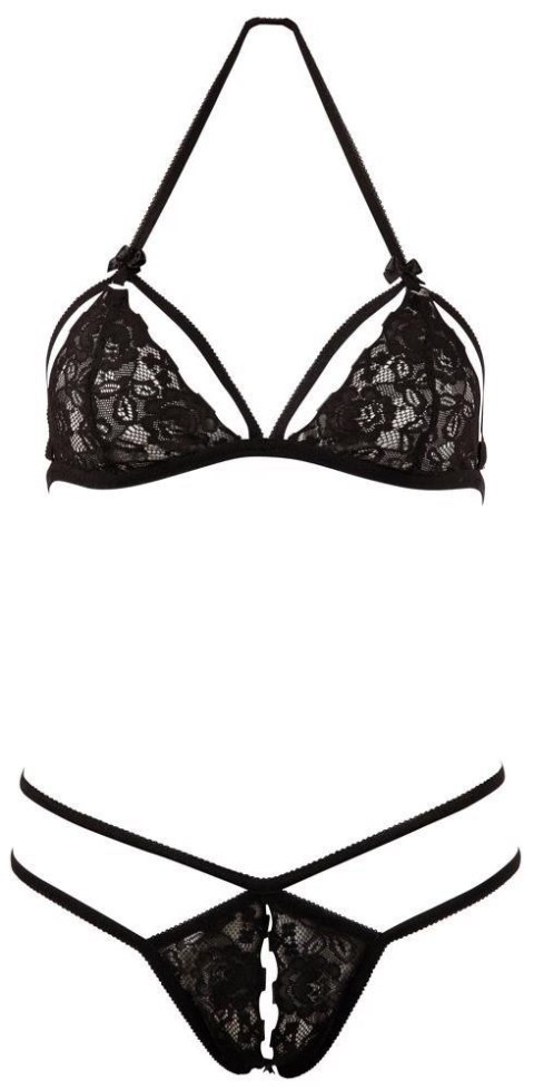 Cottelli LINGERIE Lace Set black S