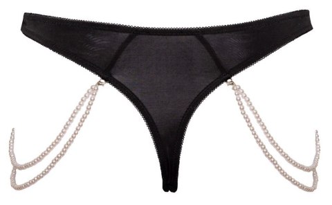 Cottelli LINGERIE String with Pearl Chains S/M