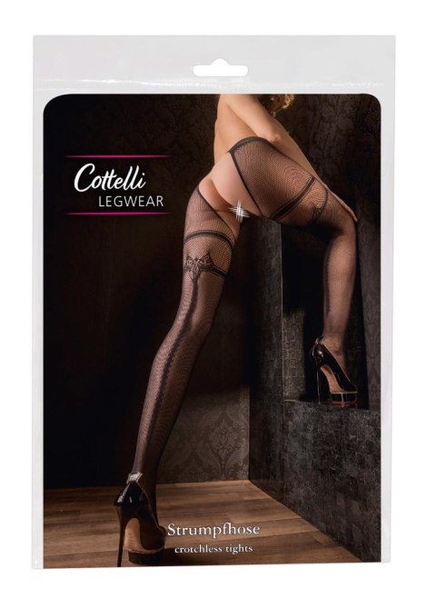 Cottelli LEGWEAR Crotchless Tights L/XL