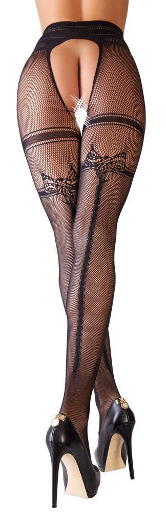 Cottelli LEGWEAR Crotchless Tights L/XL