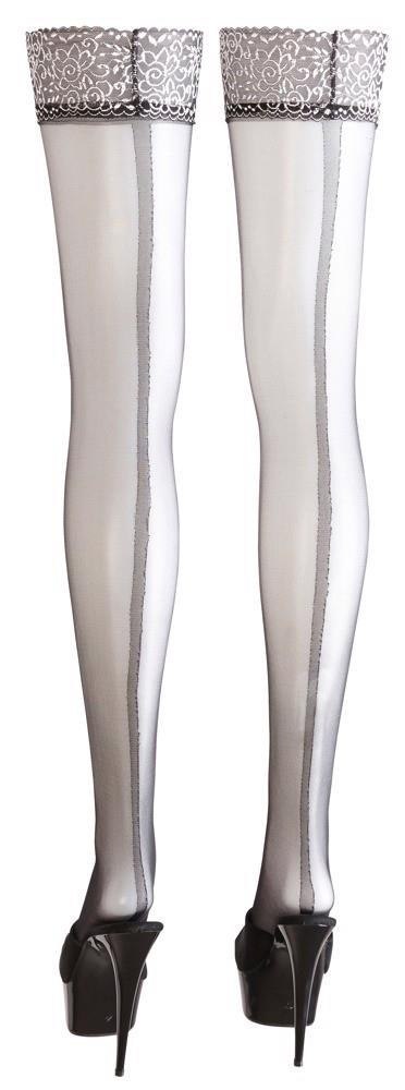 Cottelli LEGWEAR Hold-up Stockings with Seam 3