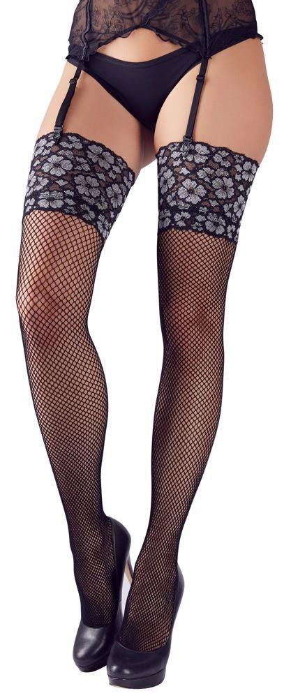 Cottelli LEGWEAR Stockings Lace S/M