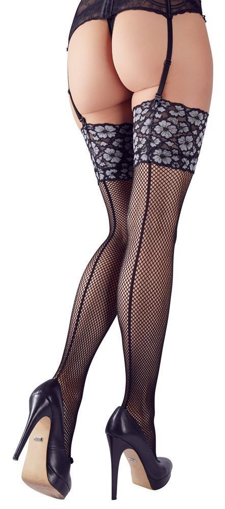 Cottelli LEGWEAR Stockings Lace S/M