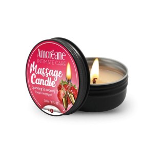 Amoreane Świeca- Massage Candle Sparkling Strawberry 30ml