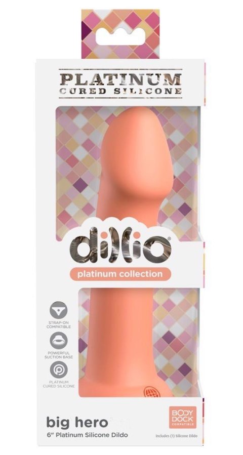 Dillio Platinum DP Big Hero Peach 6 inch