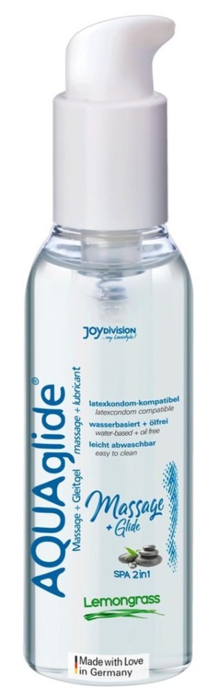 JoyDivision Żel/sprej-AQUAglide Massage+Glide Lemongrass, 200ml