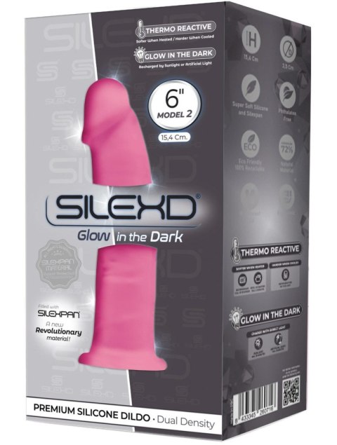 Silexd Model 2 6"" Pink Box Glow in the Dark