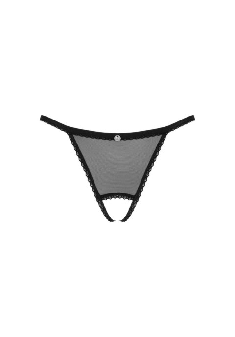 Obsessive Celia Noir crotchless thong XL/2XL