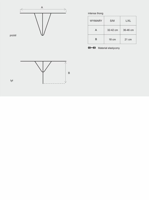 Obsessive Bielizna-Intensa stringi L/XL