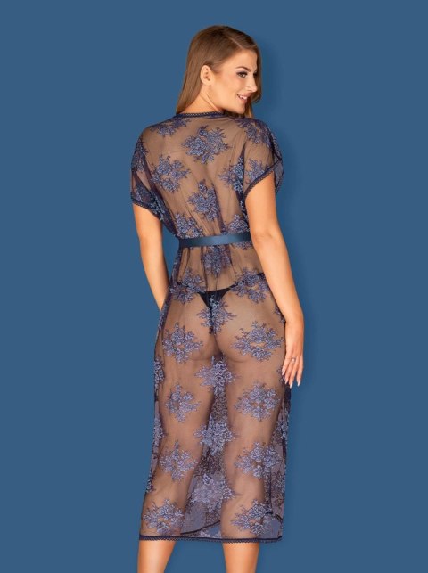 Obsessive Bielizna-Flowlace peniuar niebieski L/XL