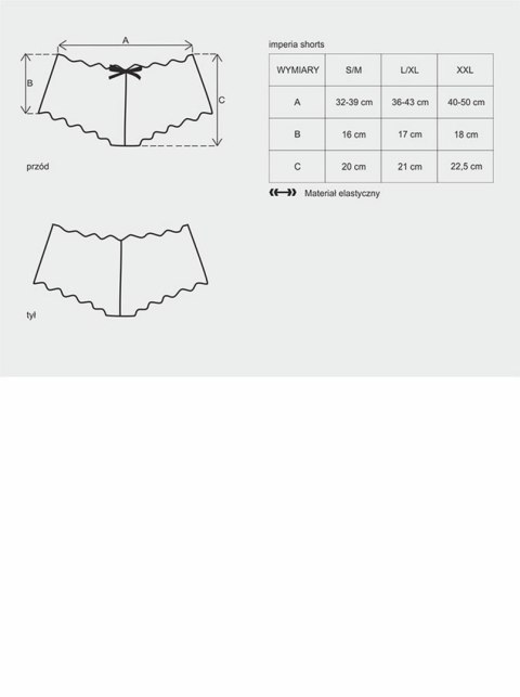 Obsessive Bielizna-Idillia szorty L/XL