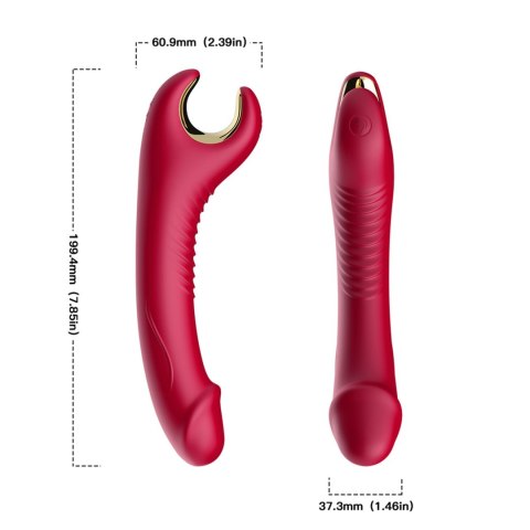 Boss Series Joy Stymulator silicone 9 vibration function Red