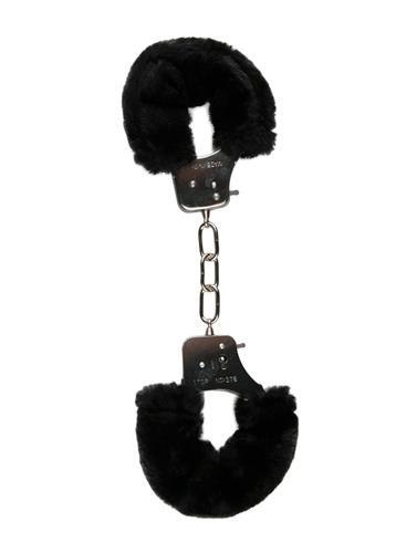 EasyToys Kajdanki-Furry Handcuffs - Black