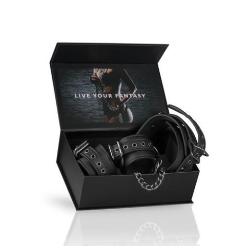 EasyToys Kajdanki-Leather Collar With Handcuffs