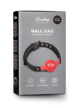 EasyToys Knebel-Ball Gag With PVC Ball - Red