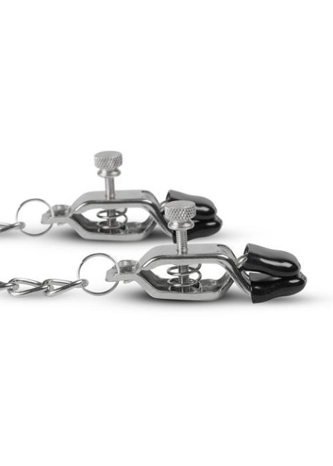 EasyToys Stymulator-Big Nipple Clamps With Chain