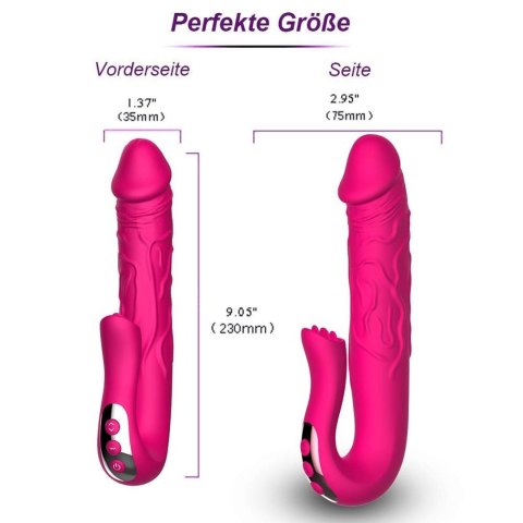 Boss Series Cute Realistic Tongue Stimulating Dildo Vibrator