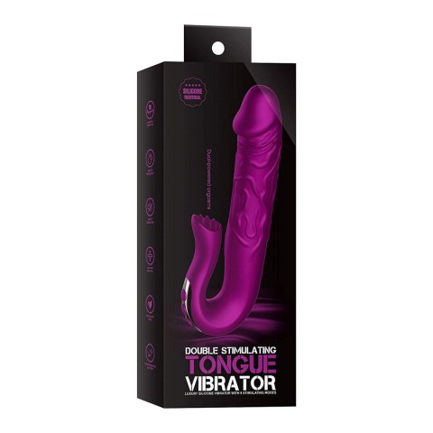 Boss Series Cute Realistic Tongue Stimulating Dildo Vibrator