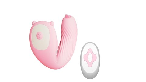 Boss Series Cute Remote Wearable Tongue licking Vibrator